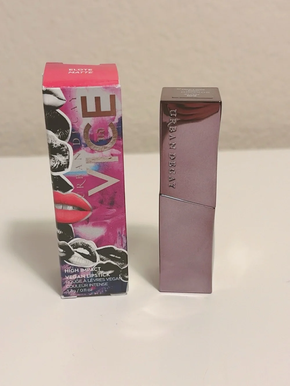 Urban Decay Vice High-Impact Vegan Lipstick Elote Matte 3.4g NIB Authentic